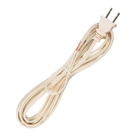 Satco Satco 90-2628 10 Ft. Cord Set, 18/2 SPT-1, Ivory 90/2628